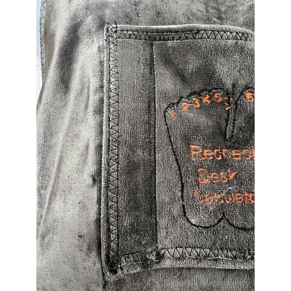 Handmade Redneck Apron Embroidered Redneck Calculator Toes Fleur De Lis Velvet - Picture 5 of 10